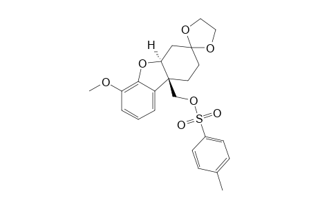 Spiro[dibenzofuran-3(9bH),2'-[1,3]dioxolane]-9b-methanol, 1,2,4,4a-tetrahydro-6-methoxy-, 4-methylbenzenesulfonate, cis-(.+-.)-