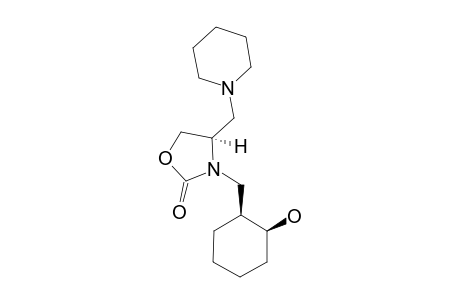 3-[CIS-(2-HYDROXYCYCLOHEXYL)-METHYL]-4-(PIPERIDIN-1-YLMETHYL)-OXAZOLIDIN-2-ONE