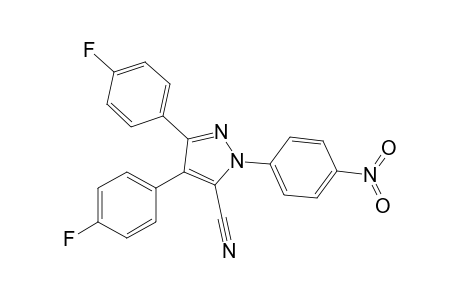 3,4-bis(4'-Fluorophenyl)-1-(p-nitrophenyl)-1H-pyrazole-5-carbonitrile