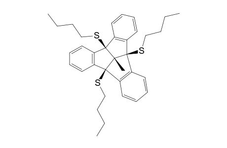 12d..beta.-Methyl-4b.beta,8b.beta,12b..beta.-tris(butylsulfanyl)-4b,8b,12b,12d-tetrahydrodibenzo[2,3:4,5]pentaleno[1,6-ab]indene