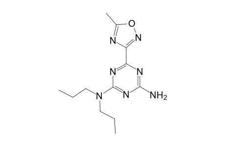 1,3,5-Triazine-2,4-diamine, 6-(5-methyl-1,2,4-oxadiazol-3-yl)-N(2),N(2)-dipropyl-