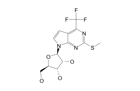 2-(METHYLTHIOL)-7-(BETA-D-RIBOFURANOSYL)-4-TRIFLUOROMETHYL-PYRROLO-[2,3-D]-PYRIMIDINE
