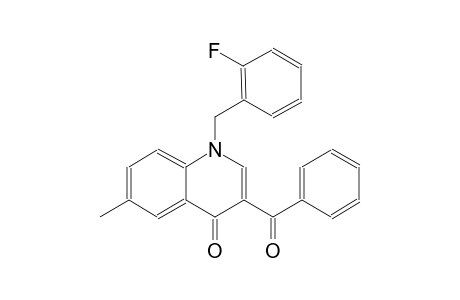 4(1H)-quinolinone, 3-benzoyl-1-[(2-fluorophenyl)methyl]-6-methyl-