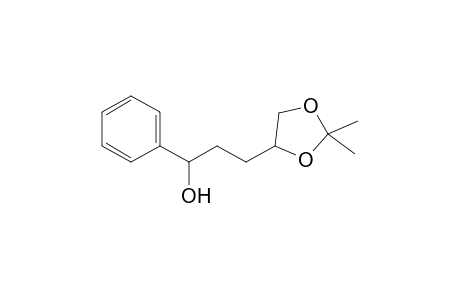 2,2-Dimethyl-4-(3-hydroxy-3-phenylpropyl)-1,3-dioxolane