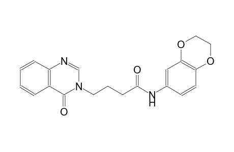 3-quinazolinebutanamide, N-(2,3-dihydro-1,4-benzodioxin-6-yl)-3,4-dihydro-4-oxo-