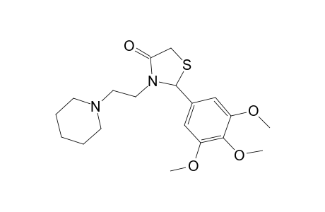 3-(2-piperidin-1-ylethyl)-2-(3,4,5-trimethoxyphenyl)-1,3-thiazolidin-4-one