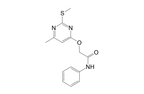 2-(6-Methyl-2-methylsulfanyl-pyrimidin-4-yl)oxy-N-phenyl-acetamide