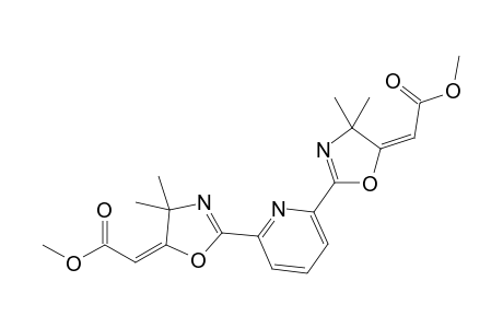 (2E)-2-[2-[6-[(5E)-5-(2-keto-2-methoxy-ethylidene)-4,4-dimethyl-2-oxazolin-2-yl]-2-pyridyl]-4,4-dimethyl-2-oxazolin-5-ylidene]acetic acid methyl ester