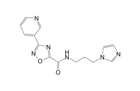 1,2,4-oxadiazole-5-carboxamide, N-[3-(1H-imidazol-1-yl)propyl]-3-(3-pyridinyl)-