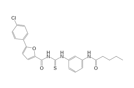 N-{3-[({[5-(4-chlorophenyl)-2-furoyl]amino}carbothioyl)amino]phenyl}pentanamide