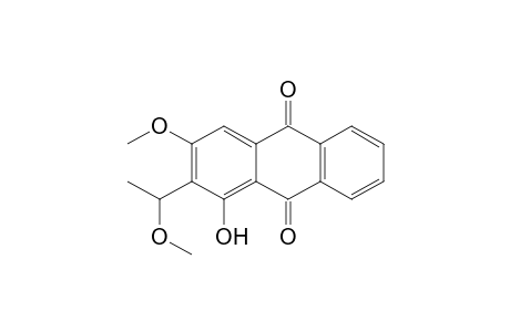 1-hydroxy-3-methoxy-2-(1-methoxyethyl)-9,10-anthraquinone