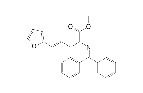 (E)-2-(benzhydrylideneamino)-5-(2-furyl)pent-4-enoic acid methyl ester