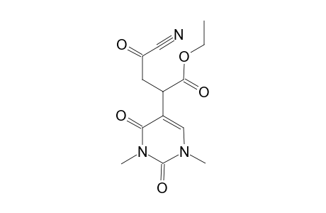 4-(ETHOXYCARBONYL)-2-OXO-4-(1,2,3,4-TETRAHYDRO-1,3-DIMETHYL-2,4-DIOXOPYRIMIDIN-5-YL)-BUTANENITRILE