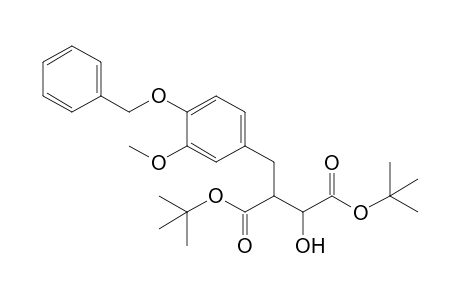 di(t-Butyl) 2-[4'-(benzyloxy)-3'-methoxybenzyl]-3-hydroxybutanedioate