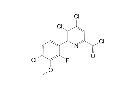 4,5-Dichloro-6-(4-chloro-2-fluoro-3-methyoxyphenyl)picolinoyl chloride