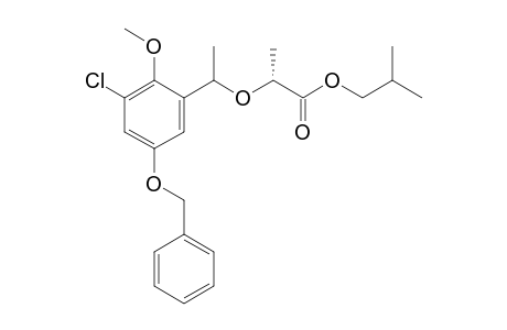 Isobutyl (.alpha.'S and R,2R)-2-(5'-benzyloxy-3'-chloro-2'-methoxy-.alpha.'-methylbenzyloxy)propanoate