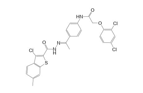 N-(4-{(1E)-N-[(3-chloro-6-methyl-1-benzothien-2-yl)carbonyl]ethanehydrazonoyl}phenyl)-2-(2,4-dichlorophenoxy)acetamide
