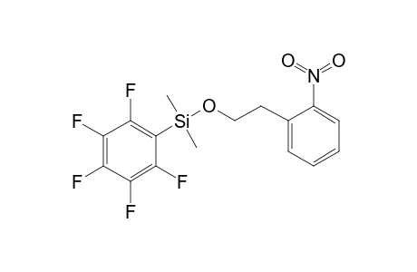 2-(2-Nitrophenyl)ethanol, dimethylpentafluorophenylsilyl ether