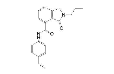 N-(4-ethylphenyl)-3-oxo-2-propyl-4-isoindolinecarboxamide