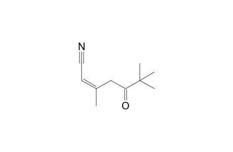 (Z)-3,6,6-Trimethyl-5-oxo-2-heptenenitrile
