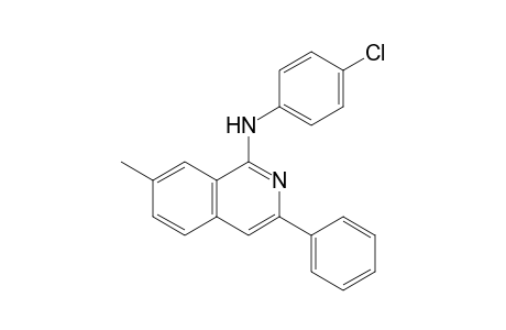 7-Methyl-3-phenyl-1-(p-chlorophenylamino)isoquinoline