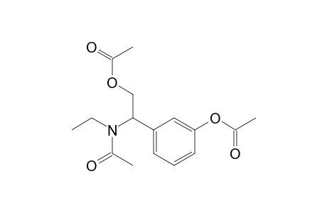 1-(N-ethyl-N-acetylamino)-2-acetoxy-1-(3-acetoxyphenyl)ethane