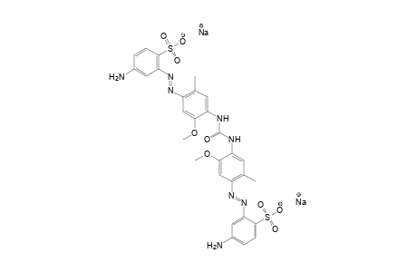 Benzenesulfonic acid, 2,2'-[carbonylbis[imino(5-methoxy-2-methyl-4,1-phenylene)azo]]bis[4-amino-, disodium salt