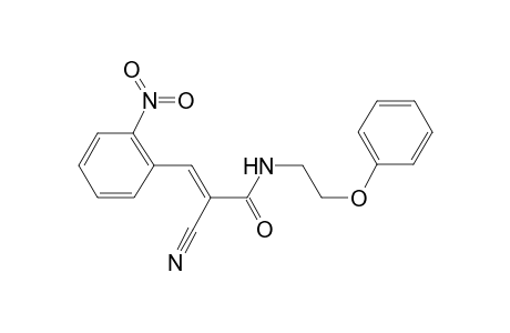 (2E)-2-Cyano-3-(2-nitrophenyl)-N-(2-phenoxyethyl)-2-propenamide
