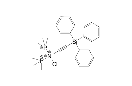 Chloro bis(trimethylphosphane)[(triphenylsilyl)ethynyl] nickel(II)