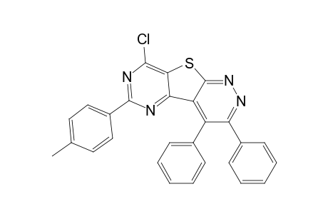8-Chloro-6-( 4'-methylphenyl)-3,4-diphenylpyrimido[4',5' : 4,5]thieno[2,3-c]pyridazine