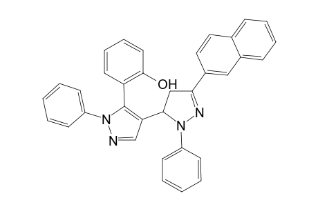 5-{4-[5-(2-Hydroxyphenyl)-1-phenylpyrazolyl]}-3-(2-naphthyl)-1-phenyl-2-pyrazoline