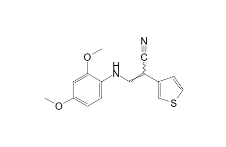 alpha-[(2,4-dimethoxyanilino)methylene]-3-thiopheneacetonitrile