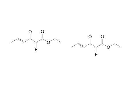 ETHYL-2-FLUORO-3-HYDROXY-4-(E)-HEXANOATE