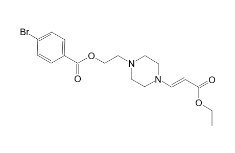 1-[2-(4-Bromobenzoyloxyl)eth-1-yl]-4-[(E)-(2-ethoxycarbonyl)ethen-1-yl]piperazine