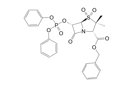 BENZYL-6-ALPHA-(DIPHENYL-PHOSPHATE)-OXYPENICILLANATE-SULFONE