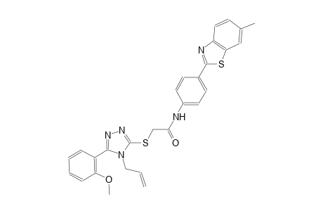 2-{[4-allyl-5-(2-methoxyphenyl)-4H-1,2,4-triazol-3-yl]sulfanyl}-N-[4-(6-methyl-1,3-benzothiazol-2-yl)phenyl]acetamide