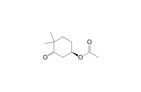 Cyclohexanone, 5-(acetyloxy)-2,2-dimethyl-, (R)-
