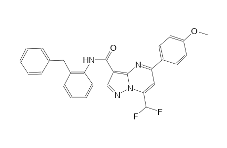 N-(2-benzylphenyl)-7-(difluoromethyl)-5-(4-methoxyphenyl)pyrazolo[1,5-a]pyrimidine-3-carboxamide