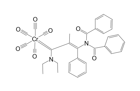 Pentacarbonyl[3-(dibenzoylamino)-1-(diethylamino)-2-methyl-3-phenyl-E-2-propenylidene]chromium(0)