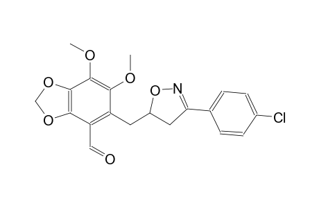1,3-benzodioxole-4-carboxaldehyde, 5-[[3-(4-chlorophenyl)-4,5-dihydro-5-isoxazolyl]methyl]-6,7-dimethoxy-