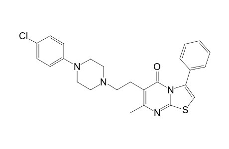 6-[2-[4-(4-CHLORO-PHENYL)-PIPERAZIN-1-YL]-ETHYL]-7-METHYL-3-PHENYL-5H-THIAZOLO-[3,2-A]-PYRIMIDIN-5-ONE