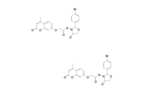 N-[2-(4-BROMOPHENYL)-4-OXOTHIAZOLIDIN-3-YL]-2-(4-METHYL-2-OXO-2H-CHROMEN-7-YLOXY)-ACETAMIDE