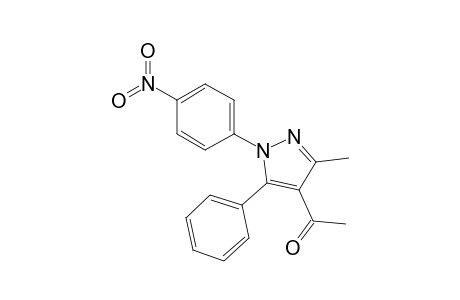 1-[3-methyl-1-(4-nitrophenyl)-5-phenyl-4-pyrazolyl]ethanone