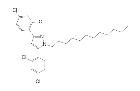 3-(4-CHLORO-2-HYDROXYPHENYL)-5-(2,4-DICHLOROPHENYL)-1-DODECYL-PYRAZOLE