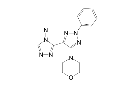 5-MORPHOLINO-2-PHENYL-4-(4-AMINO-1,2,4-TRIAZOL-3-YL)-1,2,3-TRIAZOL