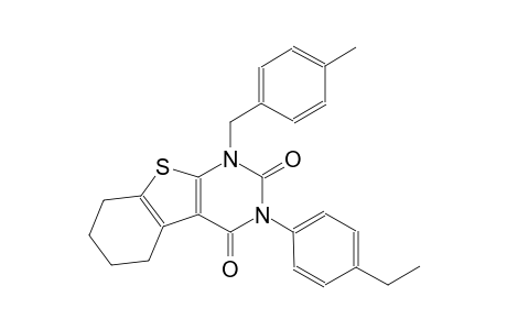 3-(4-ethylphenyl)-1-(4-methylbenzyl)-5,6,7,8-tetrahydro[1]benzothieno[2,3-d]pyrimidine-2,4(1H,3H)-dione