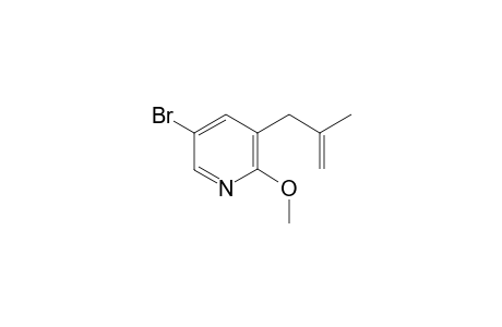 5-bromo-2-methoxy-3-(2-methylallyl)pyridine