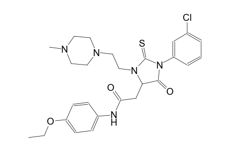 2-{1-(3-chlorophenyl)-3-[2-(4-methyl-1-piperazinyl)ethyl]-5-oxo-2-thioxo-4-imidazolidinyl}-N-(4-ethoxyphenyl)acetamide