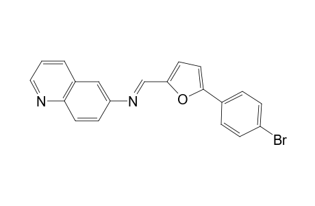 N-{[5-(4-bromophenyl)-2-furyl]methylidene}-6-quinolinamine