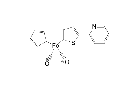 2-[Dicarbonyl(cyclopentadienyl)-iron]-5-(2'-pyridyl)thiophene